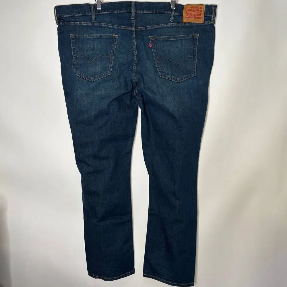 Levi's Jeans 541 Athletic Taper Fit Blue Denim Men Size W48 L34 measures 31.5